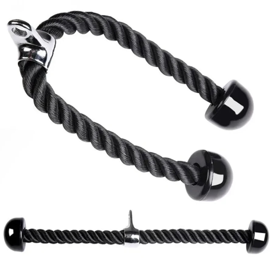 Triceps Rope Cable Attachment — Pull Down Cord for Biceps, Shoulders & Back Training