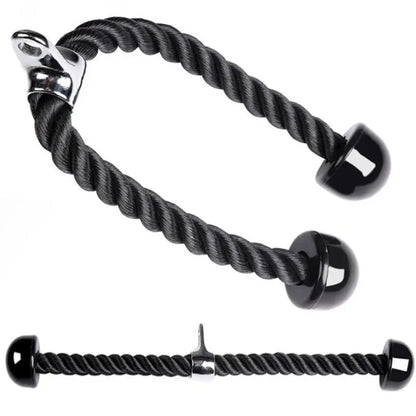 Triceps Rope Cable Attachment — Pull Down Cord for Biceps, Shoulders & Back Training