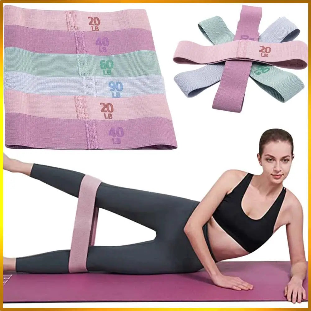 Fabric Resistance Loop Bands — Hip Circle & Glute Bands for Yoga, Pilates & Gym Training