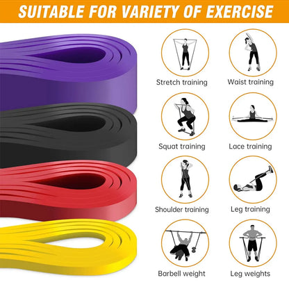 Resistance Bands Set — Pull-Up Assistance & Stretch Bands for Home Gym & Strength Training