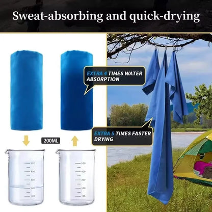 Quick-Dry Sport Towel — Lightweight Microfiber Towel for Gym, Swimming, Camping & Beach