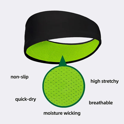 Mesh Sport Headband — Breathable Sweatband for Running, Yoga & Gym Workouts