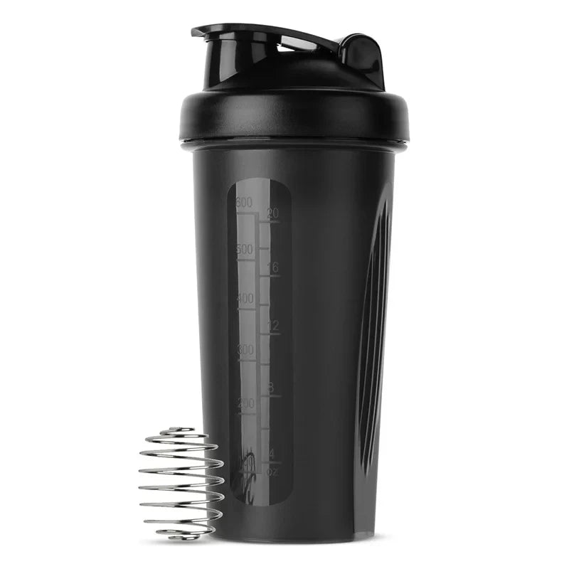 ChargeFit Protein Shaker — 600ml Leak-Proof Bottle with Whisk Ball for Gym & Outdoor
