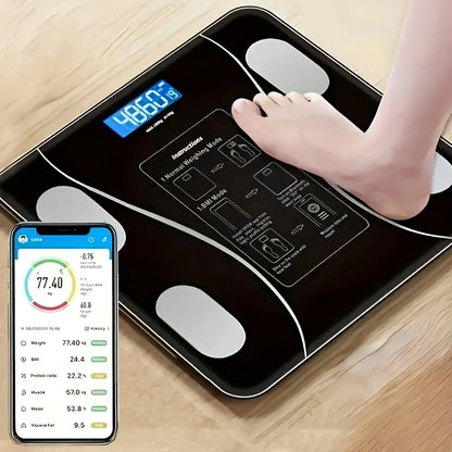 Smart Digital Body Scale — LED Display, 400lb Capacity for Weight & Fitness Tracking