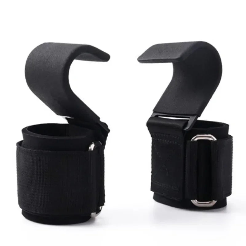 Weight Lifting Hooks & Straps — Non-Slip Grip Support for Deadlifts, Pull-Ups & Gym Training
