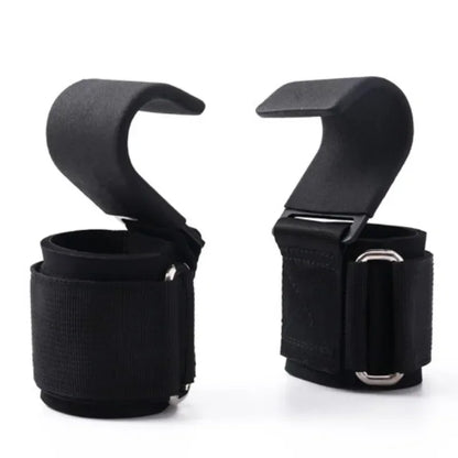 Weight Lifting Hooks & Straps — Non-Slip Grip Support for Deadlifts, Pull-Ups & Gym Training