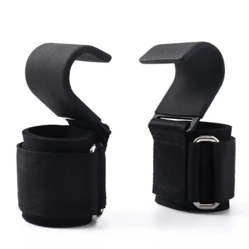Weight Lifting Hooks & Straps — Non-Slip Grip Support for Deadlifts, Pull-Ups & Gym Training