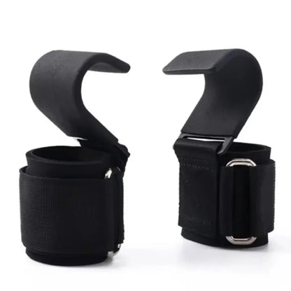 Weight Lifting Hooks & Straps — Non-Slip Grip Support for Deadlifts, Pull-Ups & Gym Training