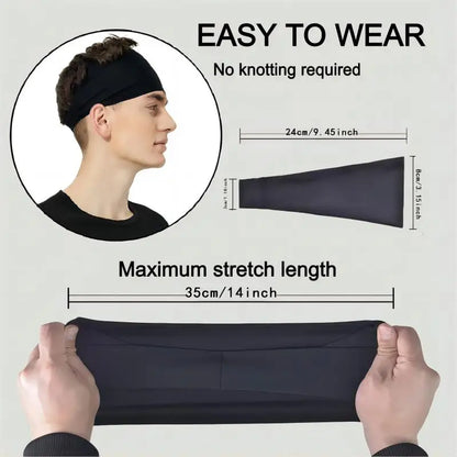 Mesh Sport Headband — Breathable Sweatband for Running, Yoga & Gym Workouts