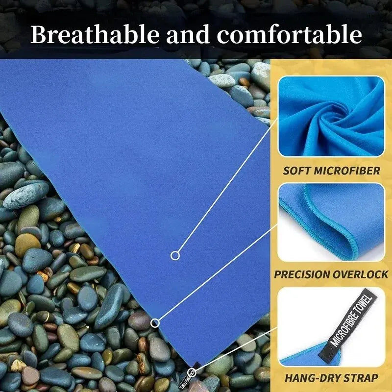Quick-Dry Sport Towel — Lightweight Microfiber Towel for Gym, Swimming, Camping & Beach
