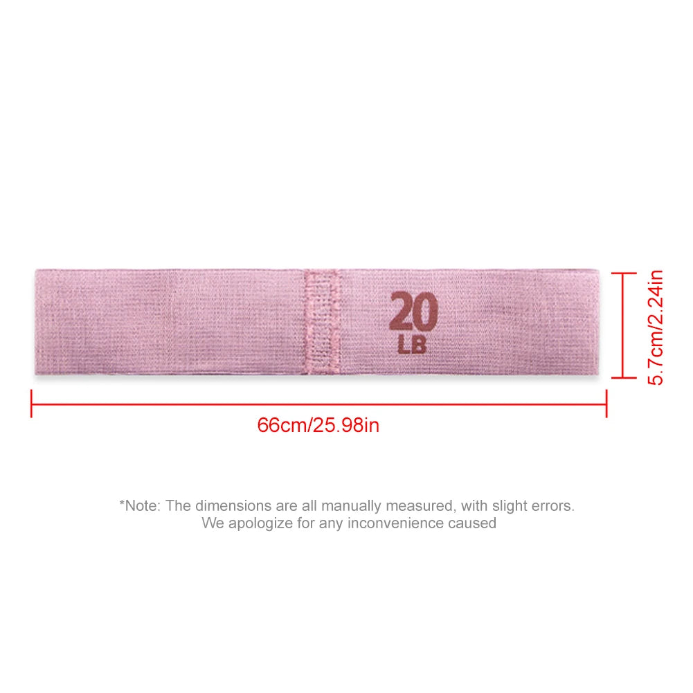 Fabric Resistance Loop Bands — Hip Circle & Glute Bands for Yoga, Pilates & Gym Training